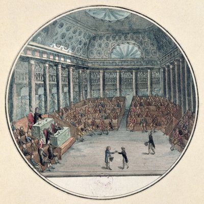 The Deputies of the Commune Meeting in the National Assembly, 17th June 1789 by French School